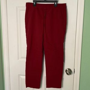 Red Liverpool business pant, size 8